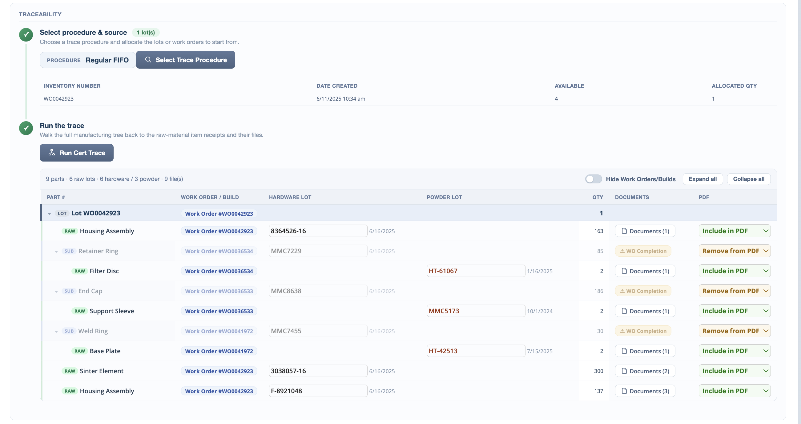 Certificate of Conformance Generator